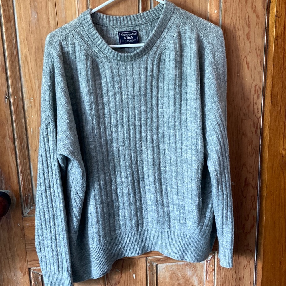 Gray Sweater-Abercrombie and Fitch